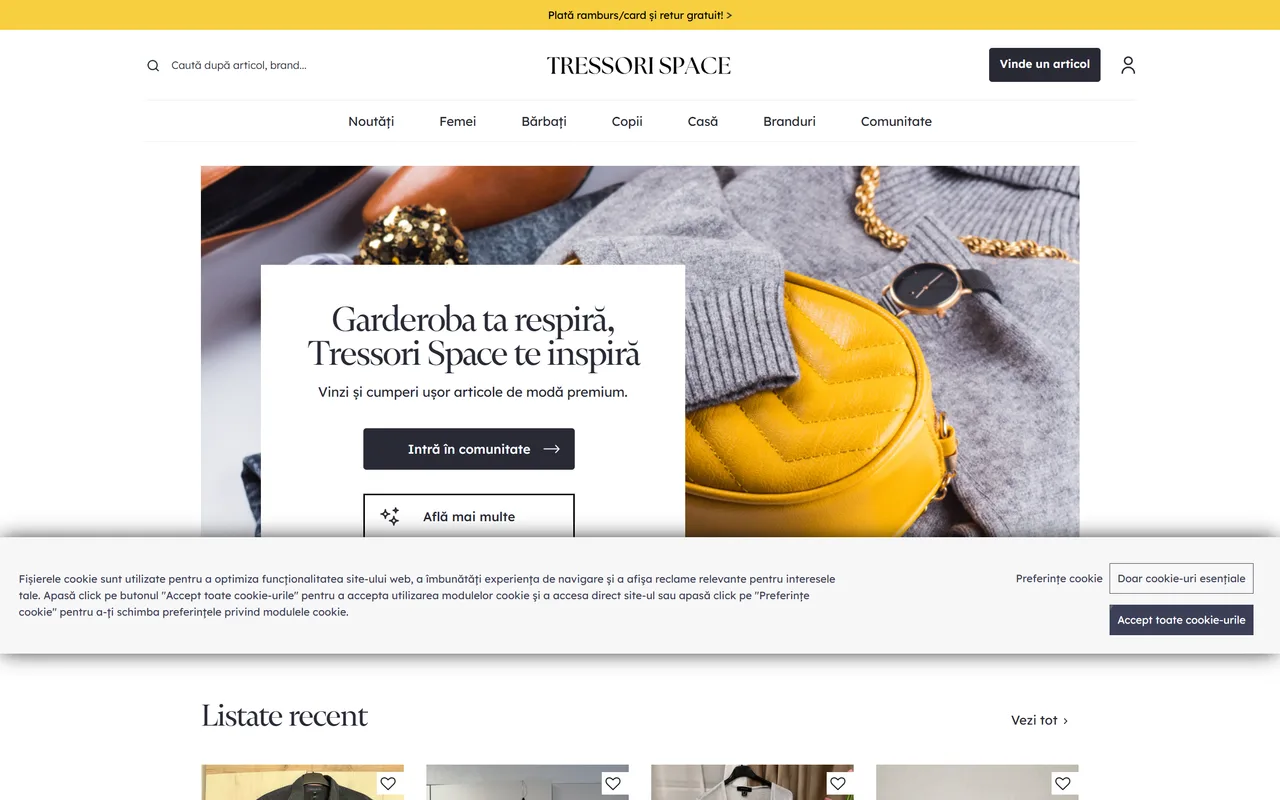 Tressori (Fashion C2C Marketplace) screenshot